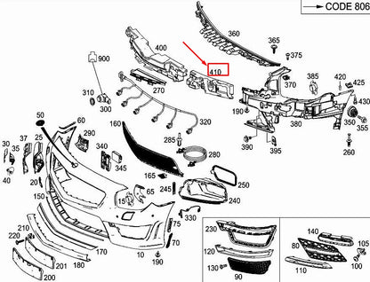 NEW MERCEDES-BENZ SL R231 FRONT LEFT BUMPER IMPACT ABSORBER A2318851737 ORIGINAL