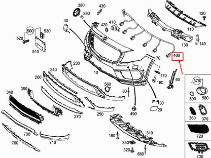 new mercedes-benz gla x156 front parking aid wiring harness a1565402500 original
