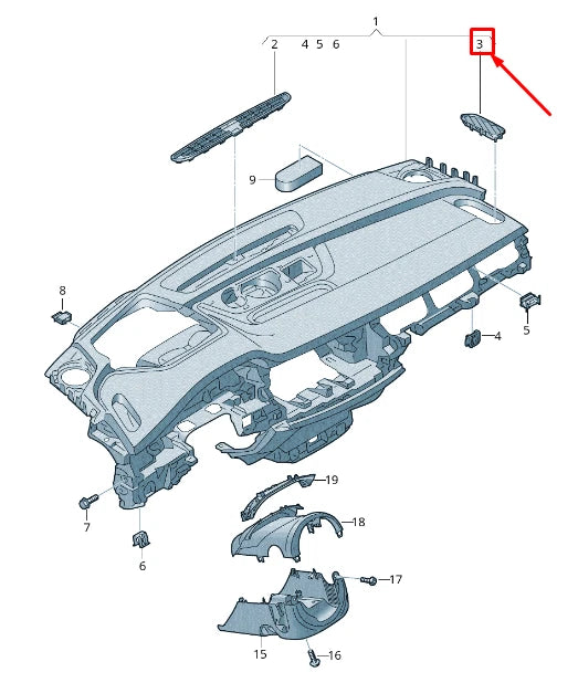 NEW AUDI Q8 4MN LEFT DASHBOARD DEFROSTER GRILLE 4M8819793AZ3