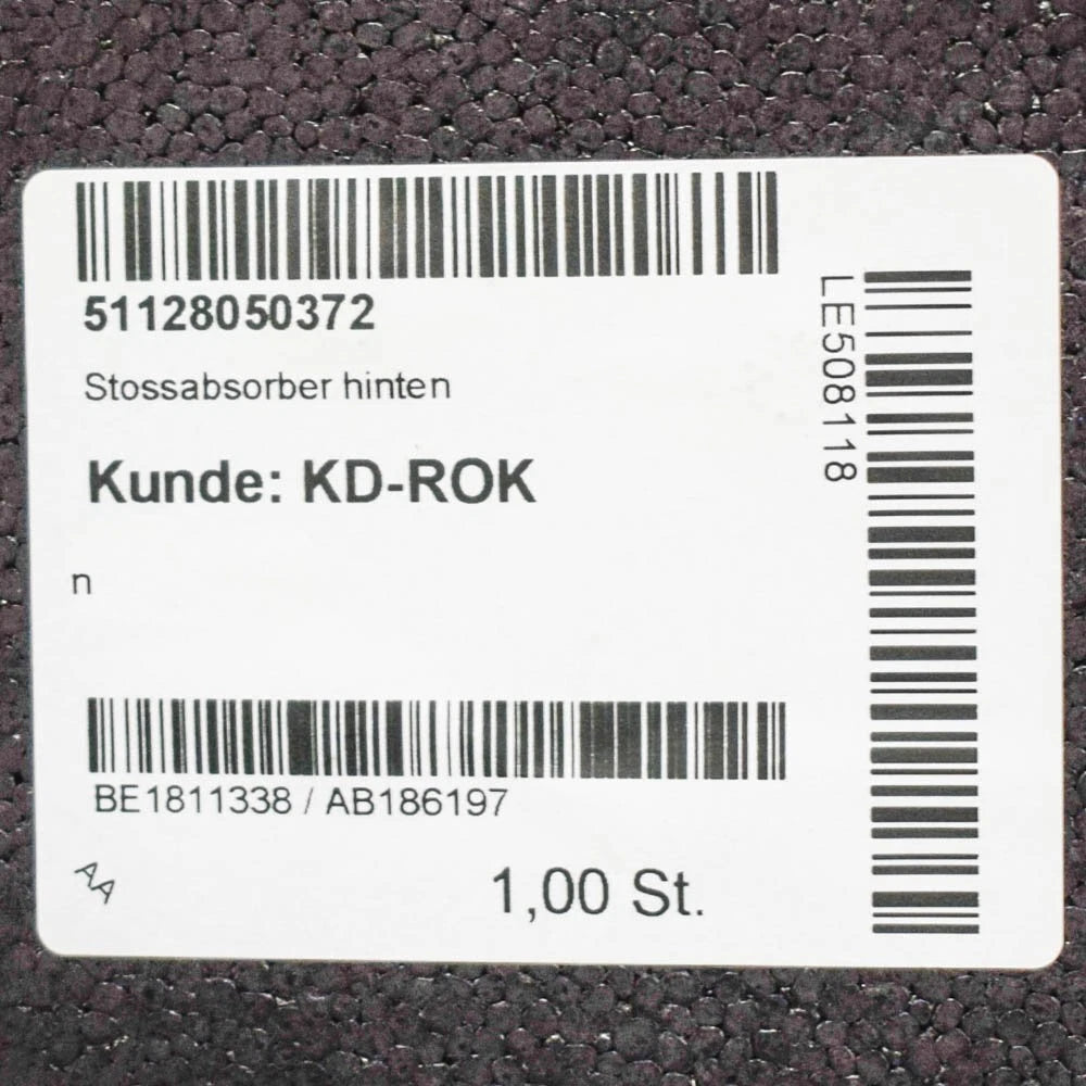 NEW BMW 6 F12 USA M6 REAR BUMPER SHOCK ABSORBER 51128050372 ORIGINAL