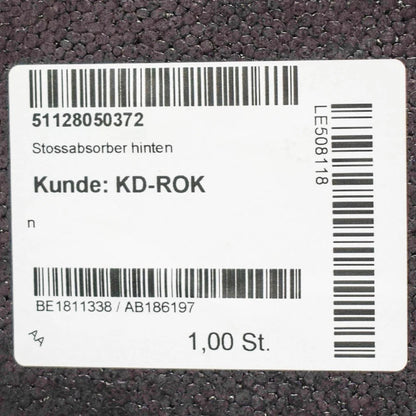 NEW BMW 6 F12 USA M6 REAR BUMPER SHOCK ABSORBER 51128050372 ORIGINAL