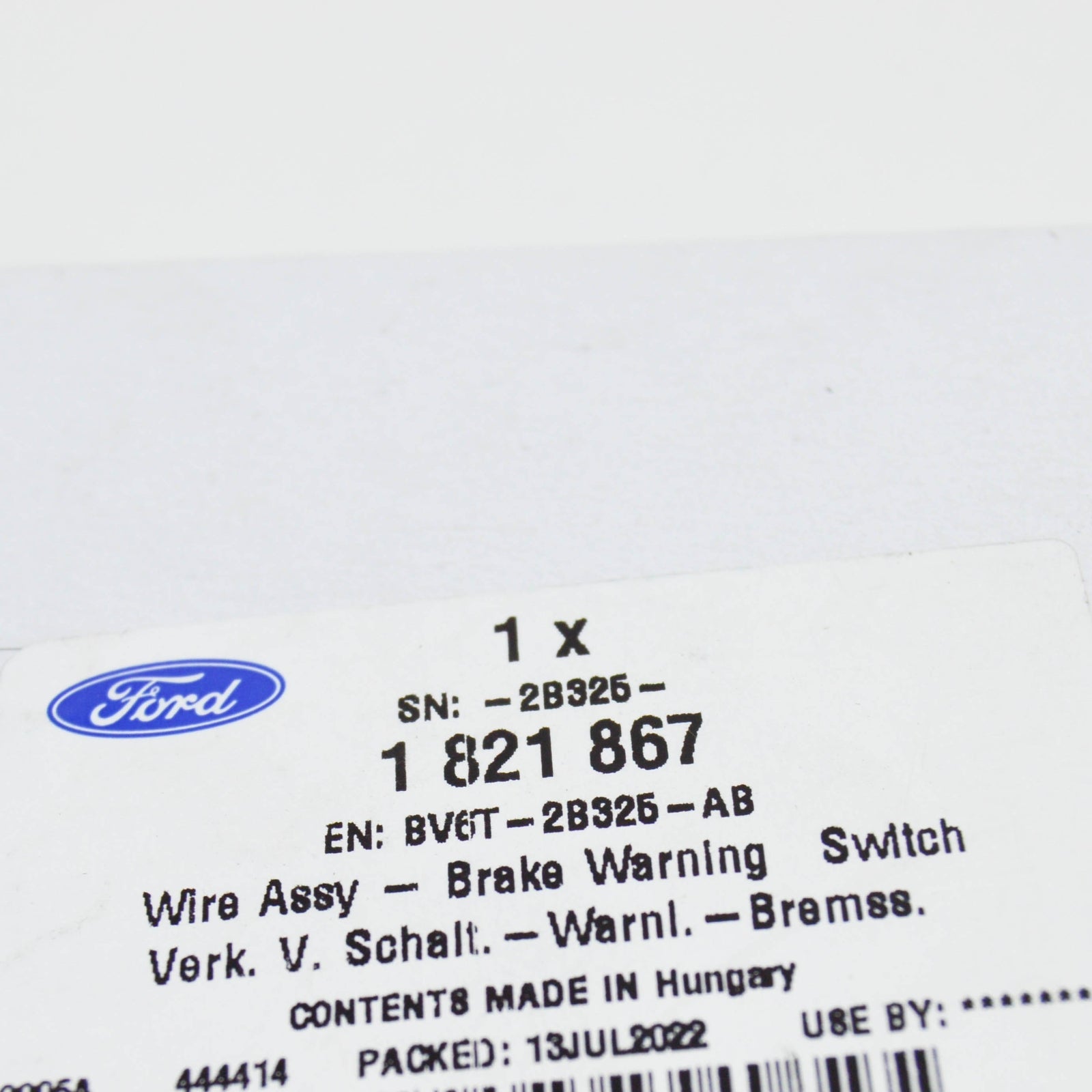 new ford focus mk3 c346 front abs sensor wire assy 1821867 bv6t-2b325-ab