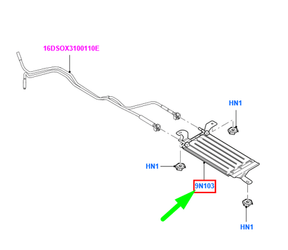 new ford galaxy mk2 fuel cooler assy 1448707 6g91-9n103-ac original