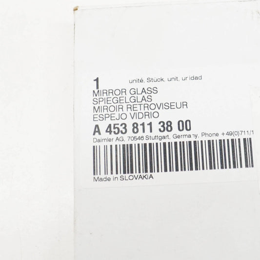 NEW SMART FORTWO COUPE 453 FRONT RIGHT DOOR MIRROR GLASS LHD A4538113800