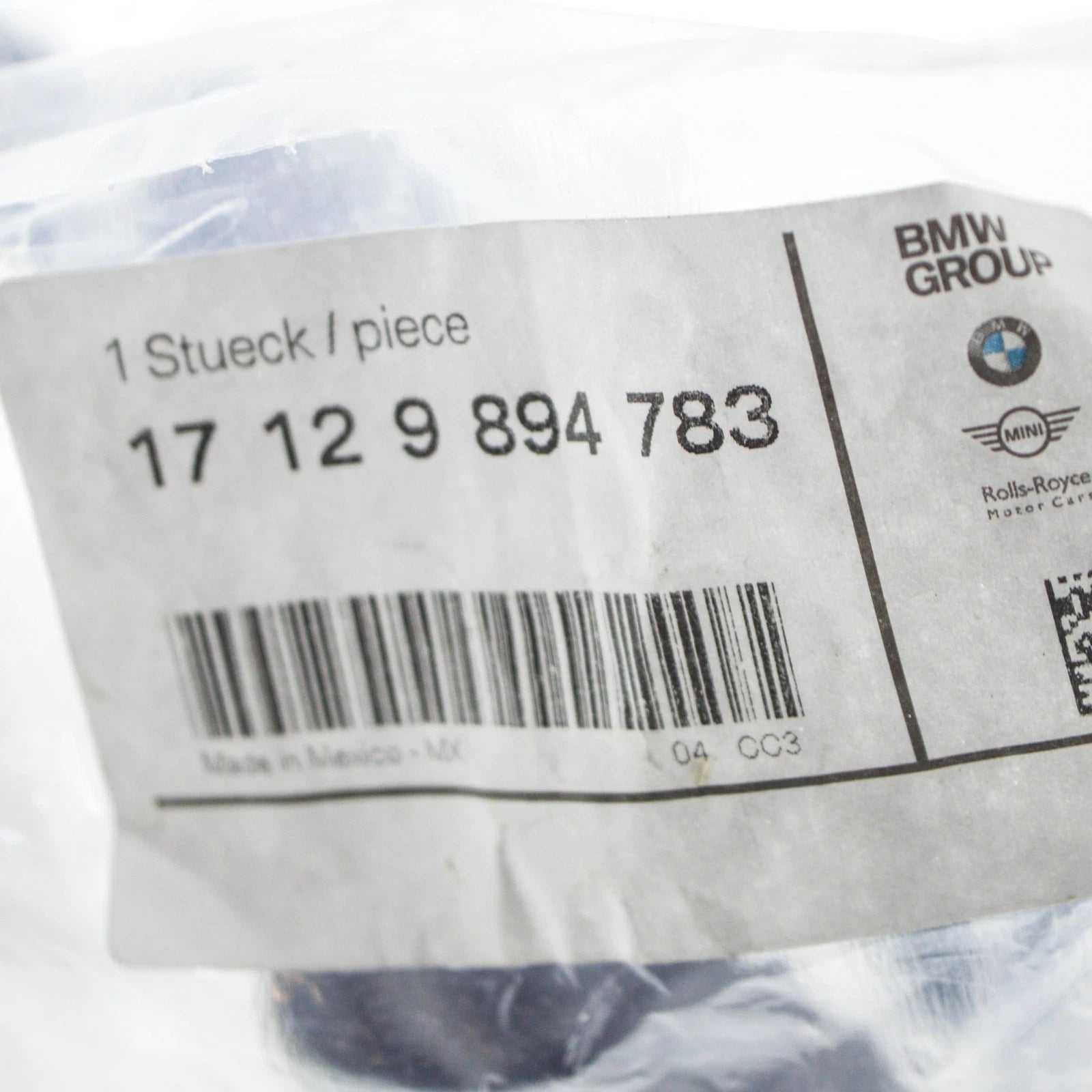 NEW BMW X5 G05 LOWER RIGHT WATER RADIATOR COOLANT HOSE 17129894783 ORIGINAL