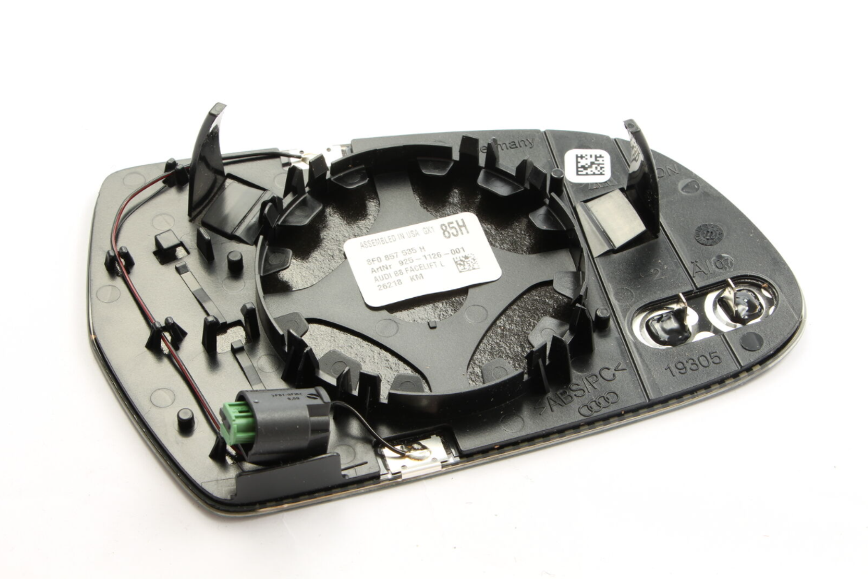 new audi a4 b8 front left door mirror glass 8f0857535h original