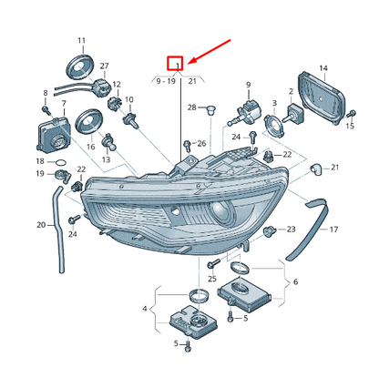 new audi a6 avant c7 front right headlight rhd 4g0941044j original