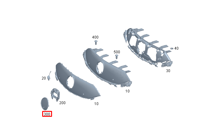 NEW MERCEDES-BENZ EQS V297 RADIATOR GRILLE EMBLEM STAR A0008882200 ORIGINAL