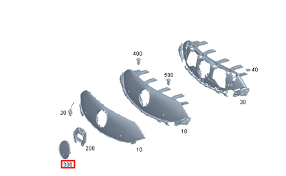 NEW MERCEDES-BENZ EQS V297 RADIATOR GRILLE EMBLEM STAR A0008882200 ORIGINAL