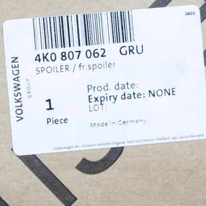 NEW AUDI A6 C8 FRONT RIGHT BUMPER SPOILER 4K0807062 GRU 4K0807062GRU ORIGINAL