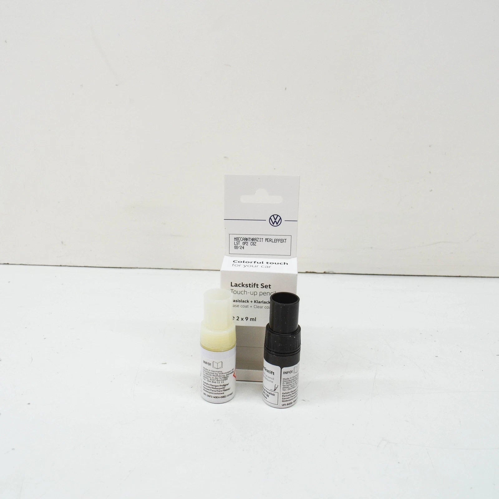 NEW VW AUDI MOCCA ANTHRACITE PEARL EFFECT TOUCH UP PAINT SET LST0P2C8Z ORIGINAL