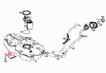 new mercedes-benz a w177 fuel tank tensioning strap a2474703801 original