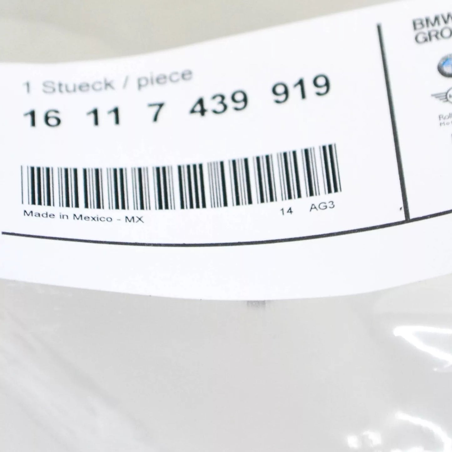 NEW BMW X5 G05 VAPOR CANISTER VENT LINE W LEAK DIAGNOSIS MODULE 7439919 ORIGINAL