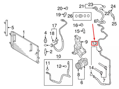 NEW AUDI A4 AVANT B8 A/C REFRIGERANT LIQUID LINE 8K0260710Q ORIGINAL
