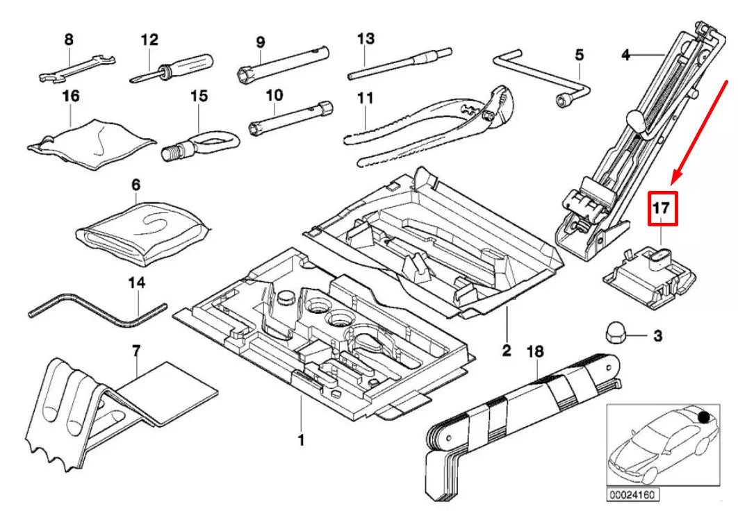 NEW BMW Z3 E36 CAR JACK PLUG COVER PAD SUPPORT LIFT 51718407559 8407559 ORIGINAL