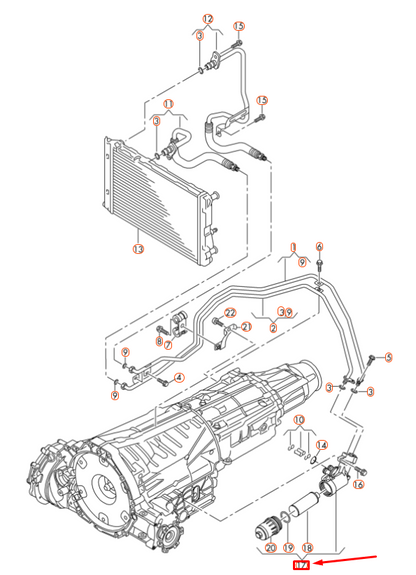NEW AUDI A4 B8 GEARBOX TRANSMISSION FILTER HOUSING 0B5325060C ORIGINAL