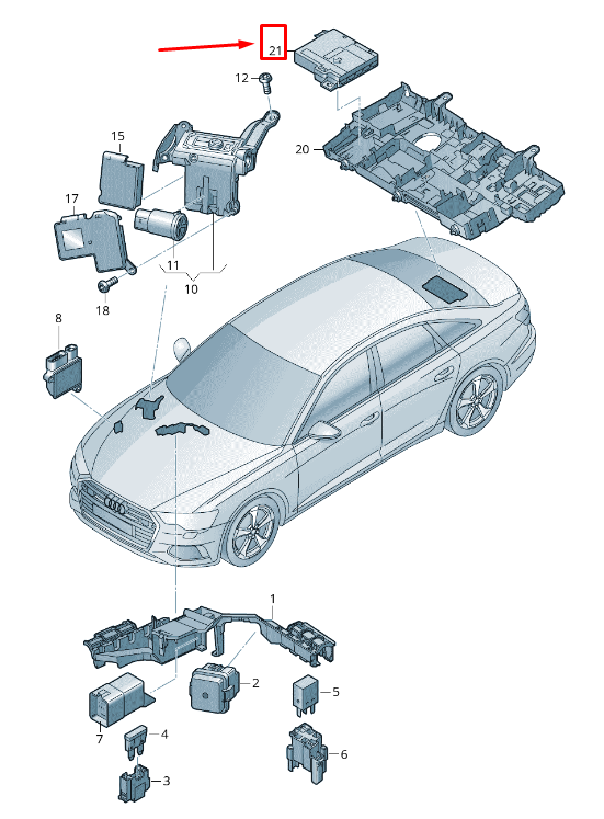 NEW AUDI A6 4A C8 POTENTIAL DISTRIBUTOR 80A937517A ORIGINAL