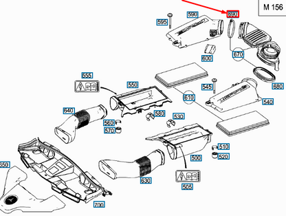 NEW MERCEDES-BENZ ML W164 AIR INTAKE HOSE CLAMP A0019951010 ORIGINAL