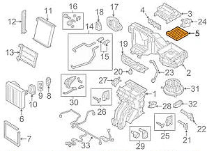 NEW AUDI A3 8V INTERIOR AIR FILTER 5Q0819669