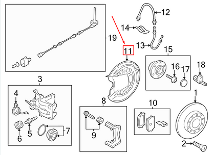 new vw jetta mk6 16 rear right brake dust shield 5c0615612c original