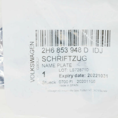 NEW VW AMAROK FRONT RADIATOR GRILLE INSCRIPTION BADGE 2H6853948DIDJ