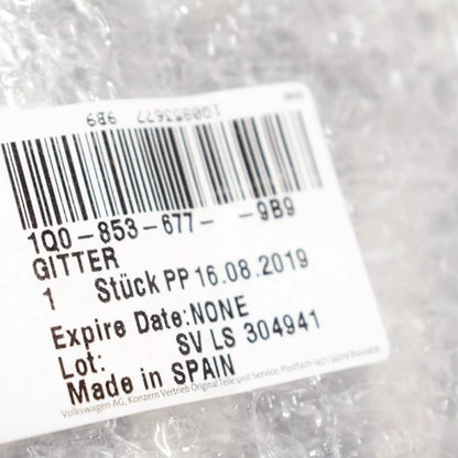 NEW VOLKSWAGEN EOS FRONT BUMPER LOWER GRILLE 1Q08536779B9 2009