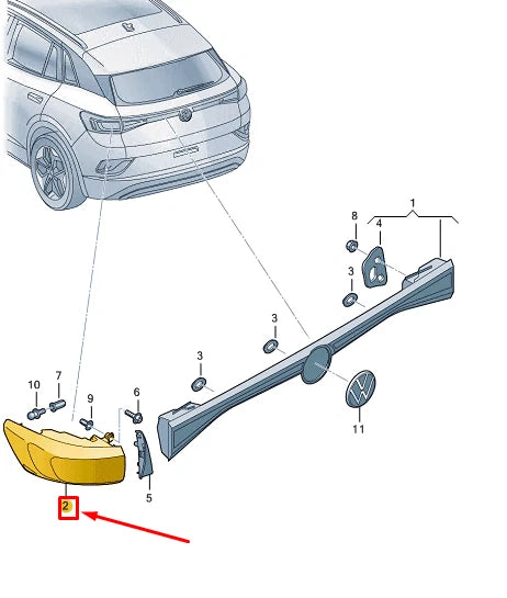 NEW VW ID.4 E21 REAR LEFT TAIL LIGHT 11A945095A ORIGINAL