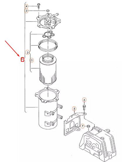 NEW AUDI A3 8P FUEL FILTER WITH FLANGE 3C0127400C ORIGINAL