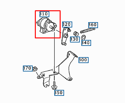 NEW MERCEDES BENZ E W210 THROTTLE POSITION SENSOR A0125423317 ORIGINAL