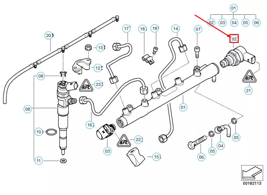 NEW BMW 1 E87 PRESSURE REGULATING VALVE 13537805733 7805733 ORIGINAL