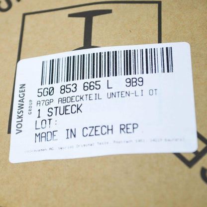 NEW VOLKSWAGEN GOLF MK7 5G FRONT BUMPER LEFT GRILLE TRIM 5G0853665L9B9 ORIGINAL