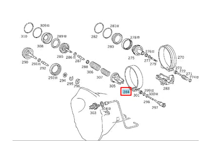 NEW MERCEDES-BENZ S W140 BRAKE BAND A1262701862 ORIGINAL