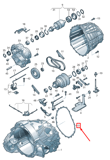 new audi a5 sportback 8t cvt filter gasket 0aw301463c original