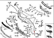 NEW MERCEDES-BENZ CLK C208 LEFT HEADLIGHT WASHER COVER A20888001059999 ORIGINAL