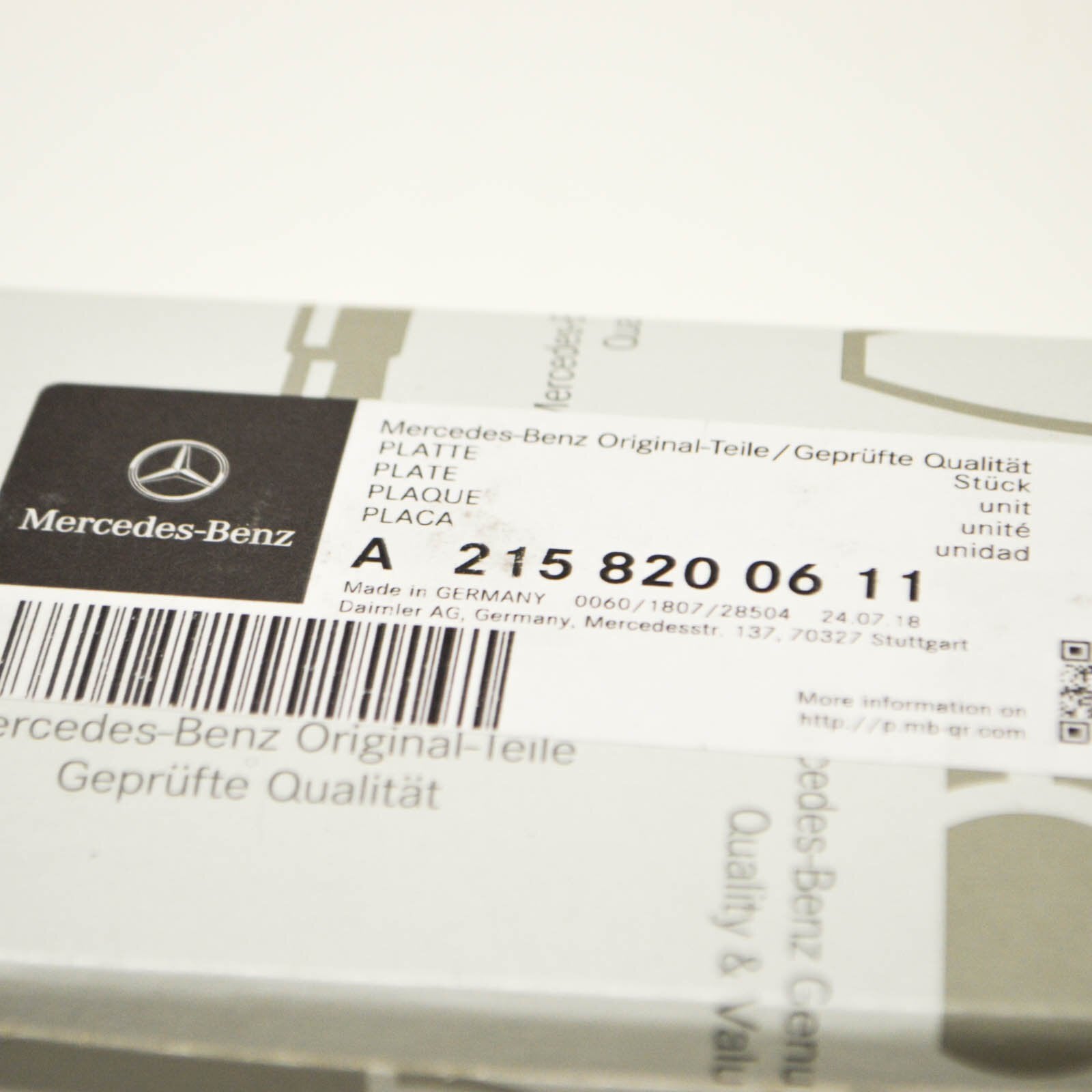 NEW MERCEDES BENZ VITO W639 CAR PHONE CONTACT PLATE A2158200611 ORIGINAL