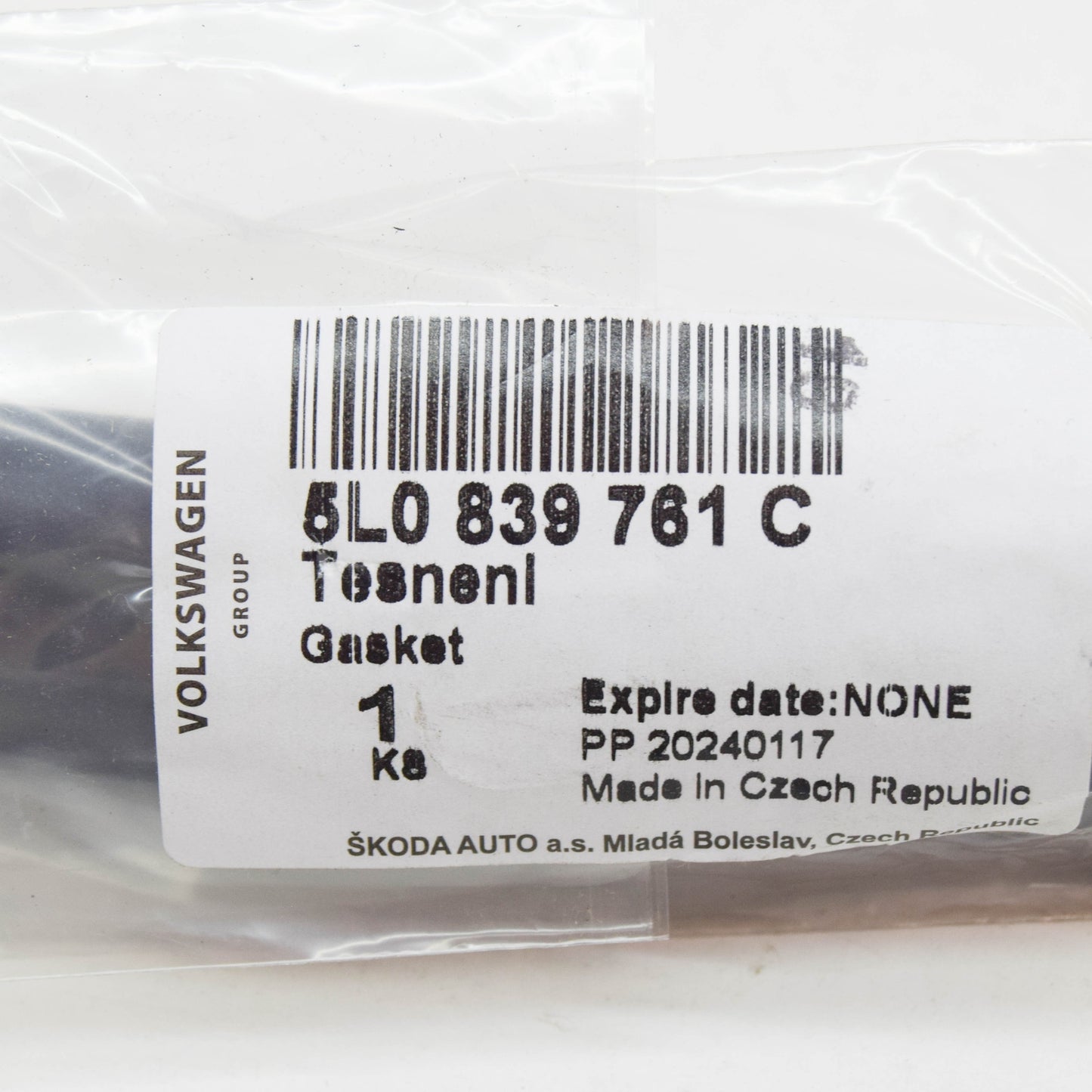 NEW SKODA YETI 5L REAR LEFT WHEEL ARCH DOOR SEAL 5L0839761C ORIGINAL