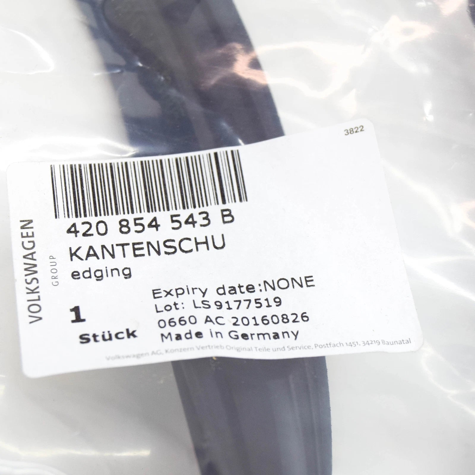 NEW AUDI R8 42 LEFT SIDE ROOF EDGE PROTECTION 420854543B ORIGINAL