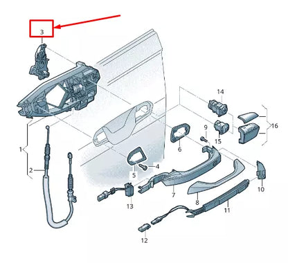 NEW AUDI A8 4N FRONT LEFT DOOR TRANSFER MODULE 4N1837291
