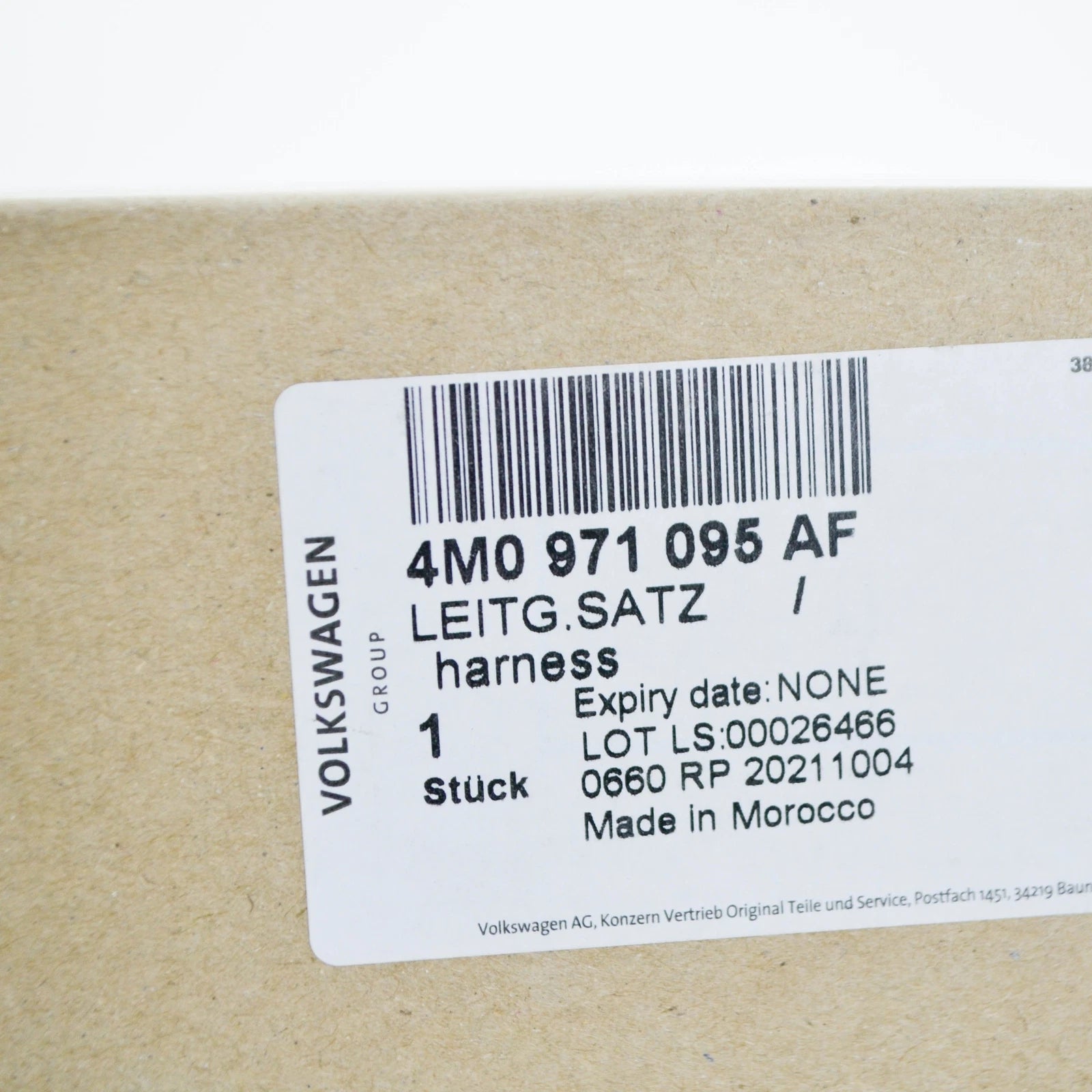 NEW AUDI Q7 4M FRONT BUMPER PARKING AID WIRING SET 4M0971095AF