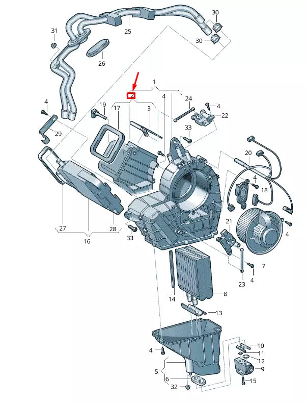 NEW VW TRANSPORTER VI T6 INTAKE DUCT 7H0819709C