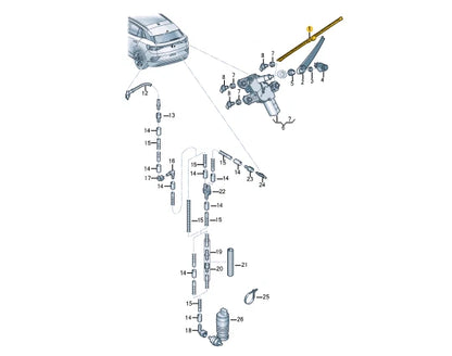 NEW VOLKSWAGEN ID.4 E21 REAR AERO WIPER BLADE 11A955427A9B9 ORIGINAL