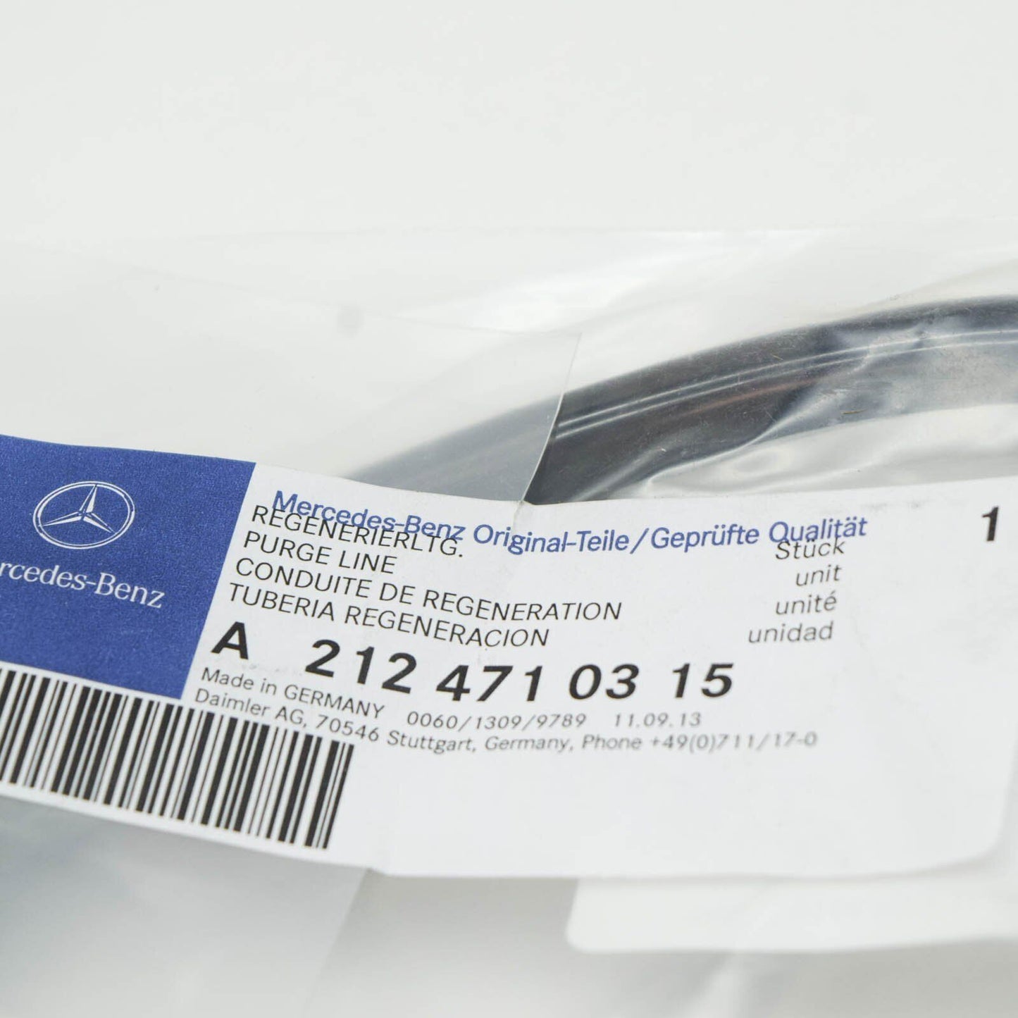 NEW MERCEDES-BENZ E W212 EVAPORATOR PURGE LINE VALVE A2124710315 ORIGINAL