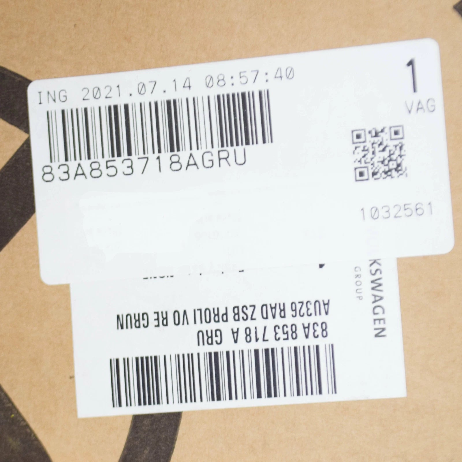 NEW AUDI Q3 F3 FRONT RIGHT WHEEL ARCH COVER 83A853718AGRU ORIGINAL