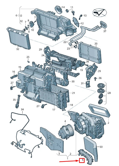 NEW AUDI A6 4A C8 AIR-CONDITIONING SYSTEM COVER RHD 4M2819422