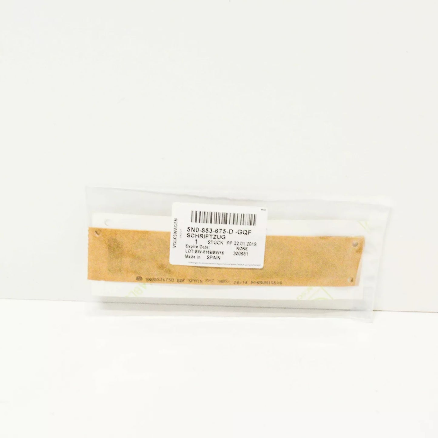 NEW VOLKSWAGEN EOS REAR INSCRIPTION EMBLEM BADGE 5N0853675DGQF