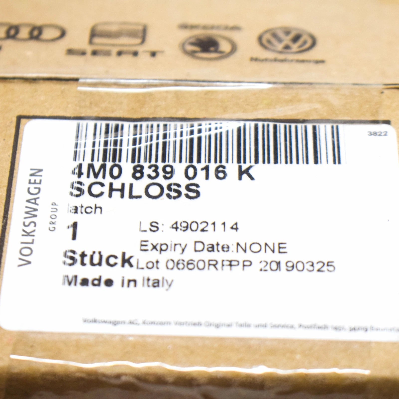 NEW AUDI Q7 4M REAR RIGHT DOOR LOCK LATCH 4M0839016K ORIGINAL