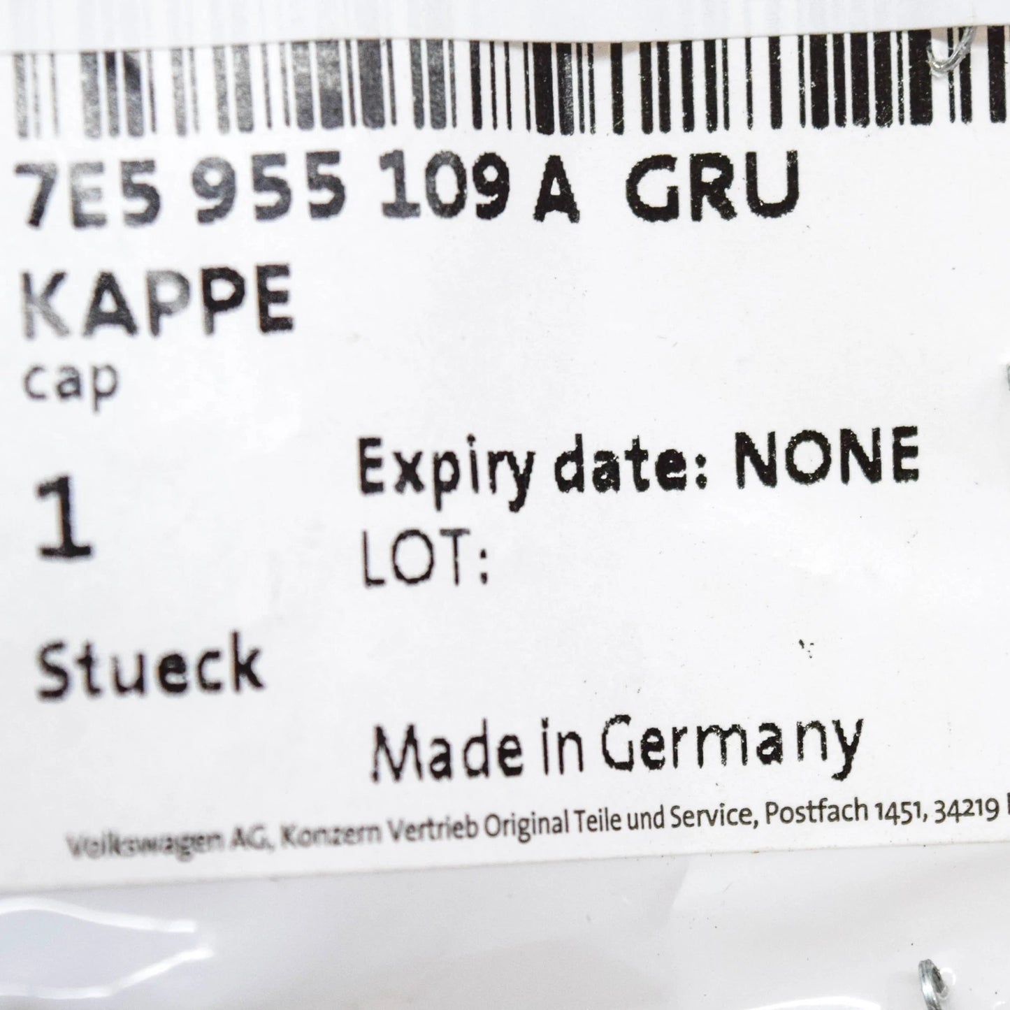 NEW VW TRANSPORTER T6 FRONT LEFT HEADLAMP WASHER COVER CAP 7E5955109AGRU