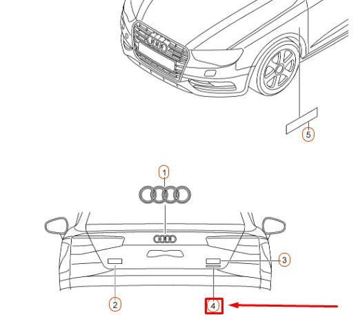 NEW AUDI A3 8V REAR EMBLEM BADGE 'ULTRA' 8V0853737C3Q7
