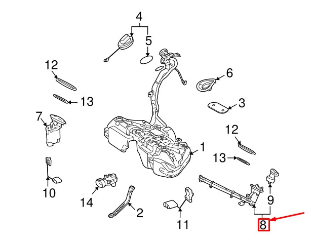 NEW MERCEDES-BENZ C W204 LEFT FUEL PUMP ASSEMBLY A2044704694 ORIGINAL