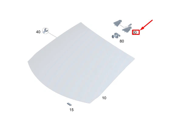 NEW MERCEDES-BENZ GLA H247 FRONT WINDSHIELD LENS HOOD A1778270501 ORIGINAL